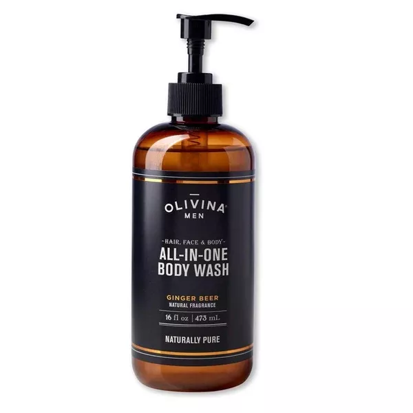 Olivina Men All-in-One Body Wash Ginger Beer 16oz