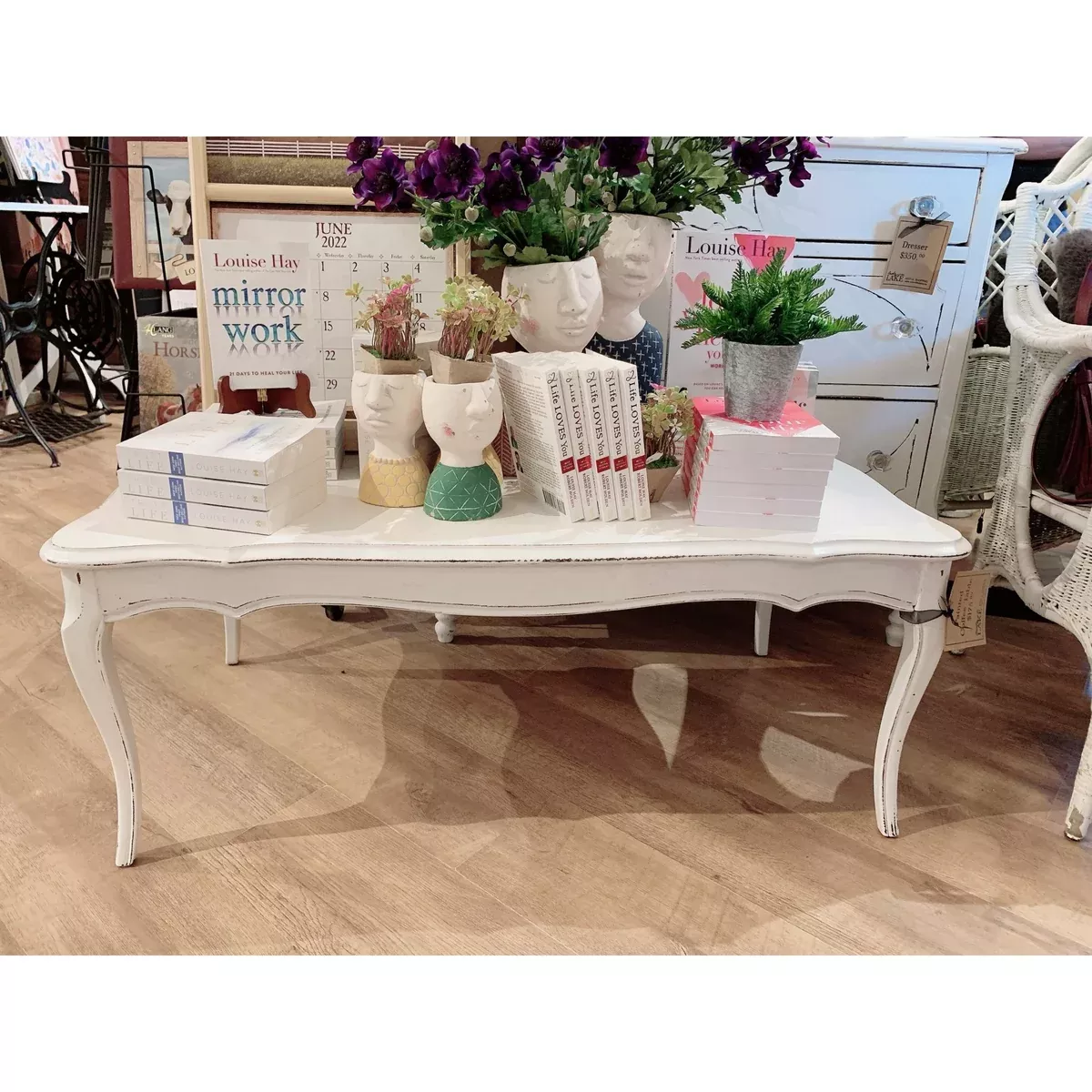 Painted Rectangular Coffee Table
