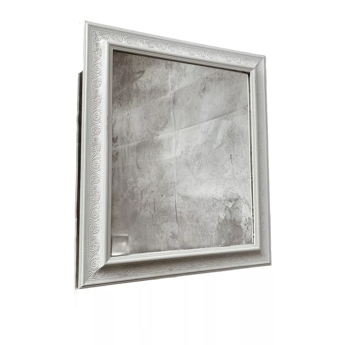 Painted White Mirror
