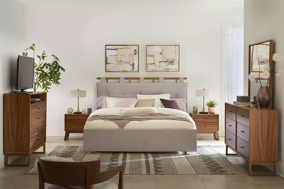 Parota Wood 5 pc Bedroom Set