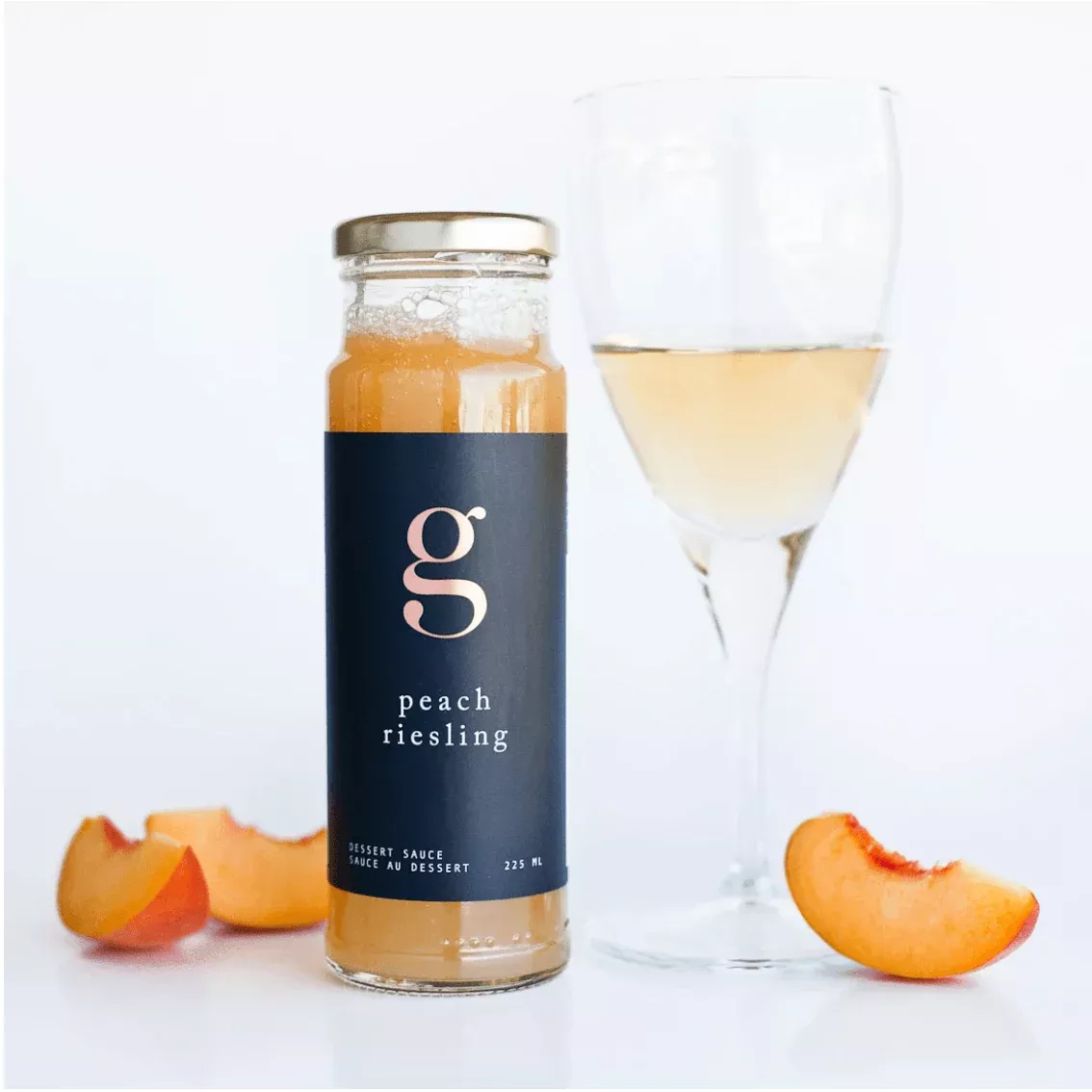 Peach Riesling Dessert Sauce