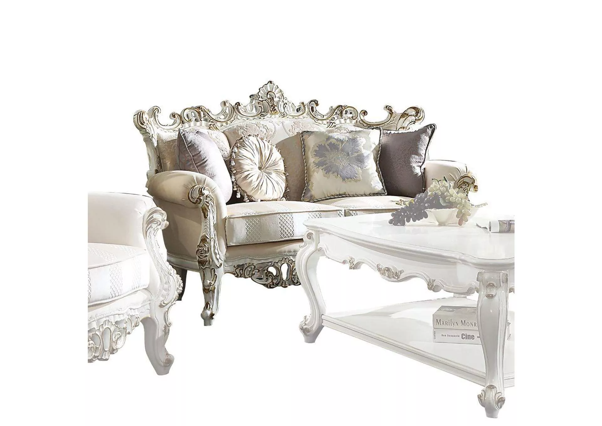 Picardy Ii Loveseat with 4 Pillows