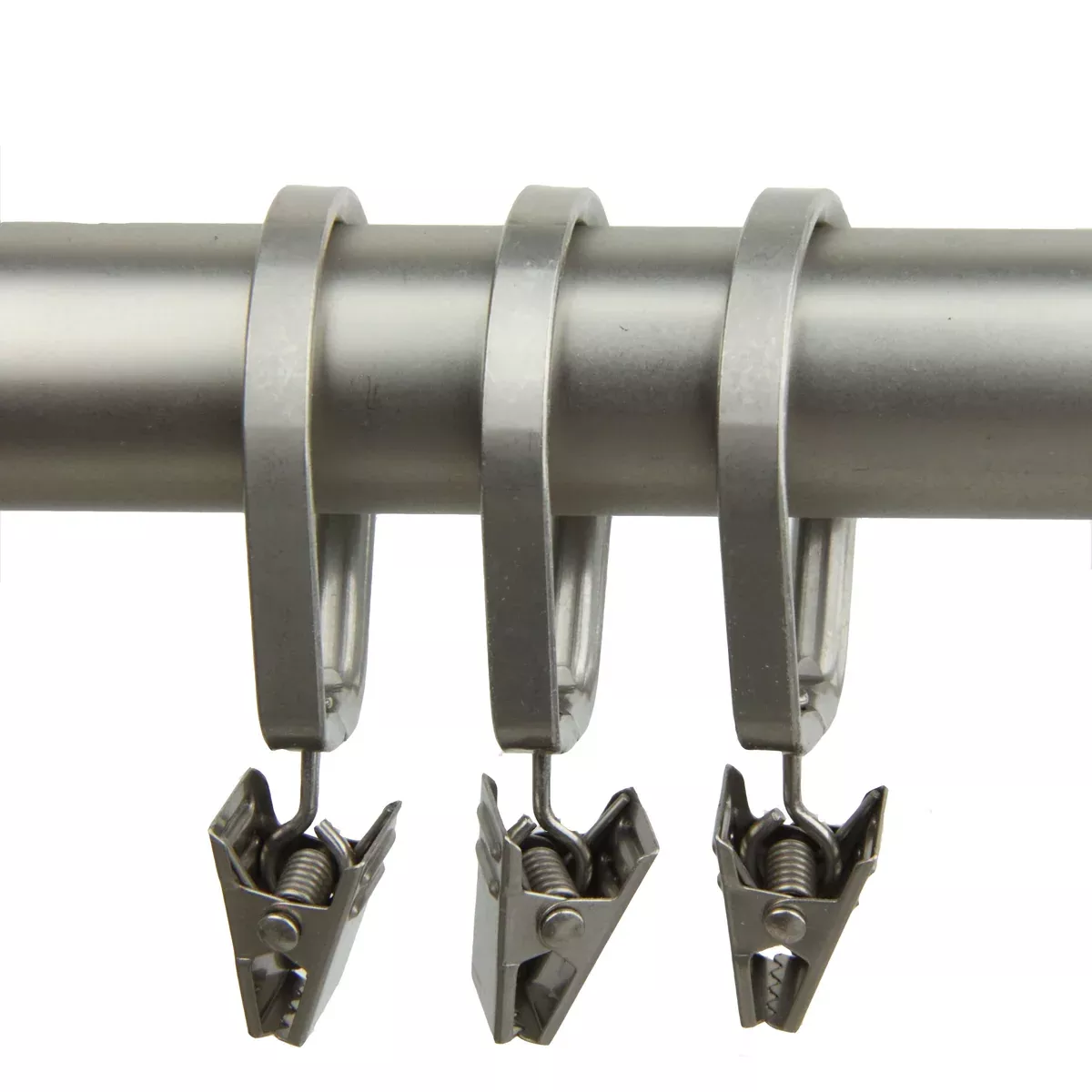 Pivot Curtain Rings w/ Clips for 5/8" Rod (Set of 10)
