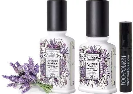 Poo-Pourri Bathroom Deodorizer Set Lavender Vanilla: Lavender with Vanilla, 3 Piece