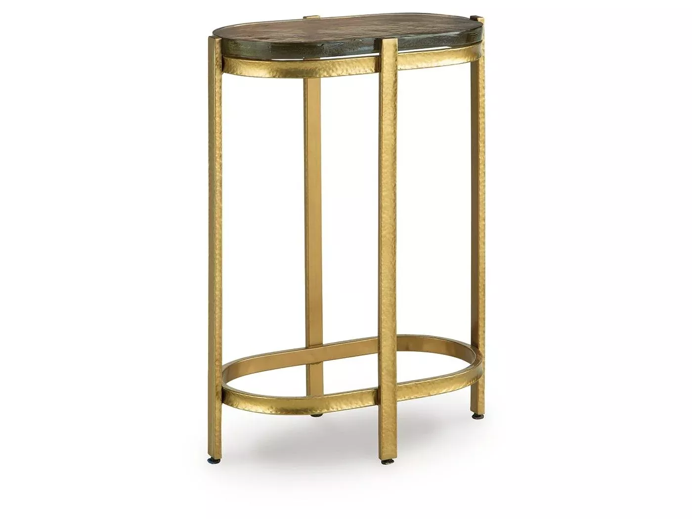 Porterville - Accent Table - Gold Finish