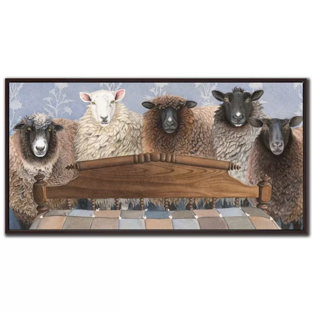 Ready To Be Counted - Hand Embellished Canvas In Floating Frame