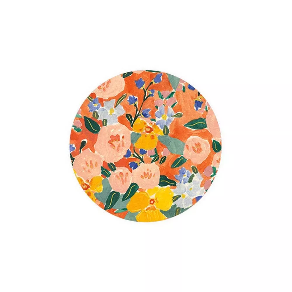 Red + Orange Floral-Seedlings Coaster