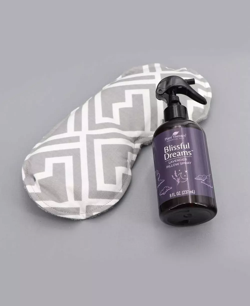 Relaxing Eye Pillow And Bed Pillow Lavender Spray Set