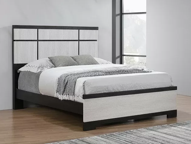 Remington Bed in Ebony and Gray or Chalk