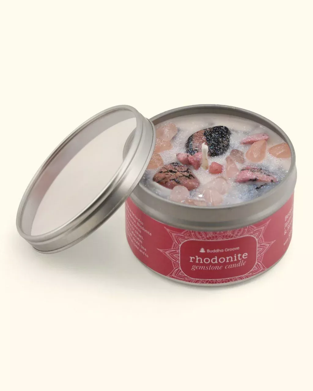 Rhodonite Healing Crystal Gemstone Candles, USA