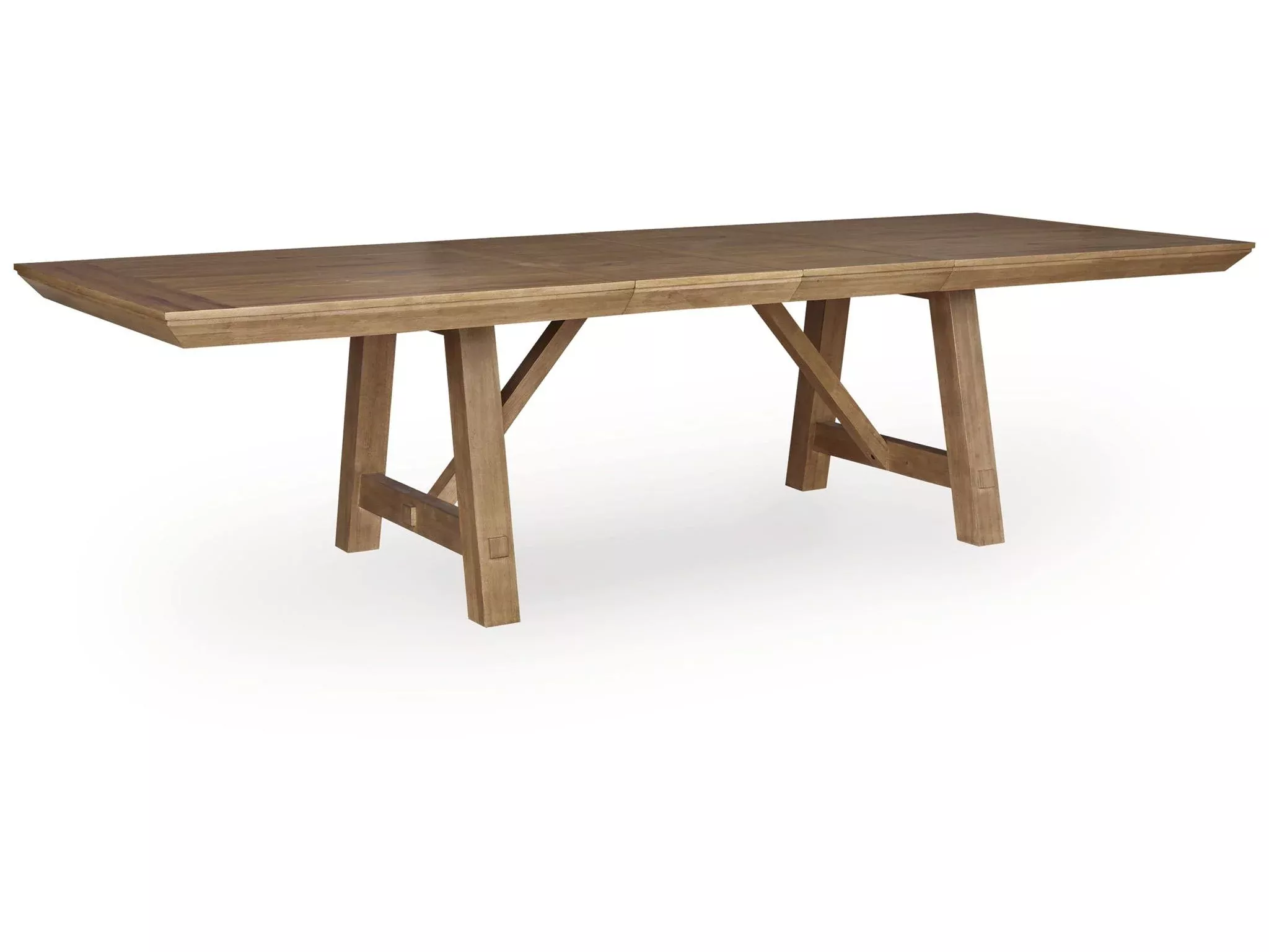 Ridgester - Rectangular Dining Room Extension Table - Light Brown