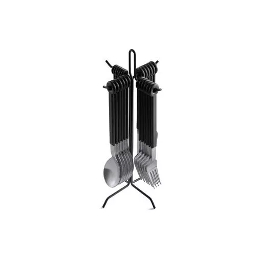 Ring 24 Piece Flatware Set and Flatware Stand by Mark Braun for Mono Germany