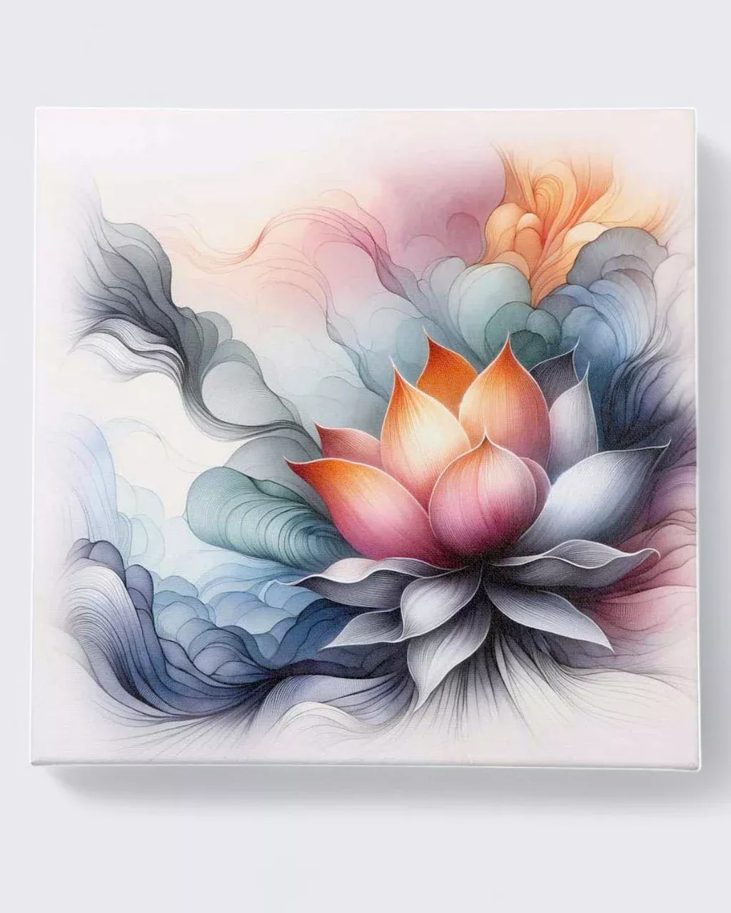 Rise Above Lotus Art Print Wall Canvas