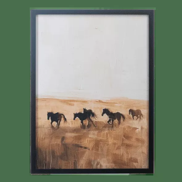 Running Horses - Framed Art