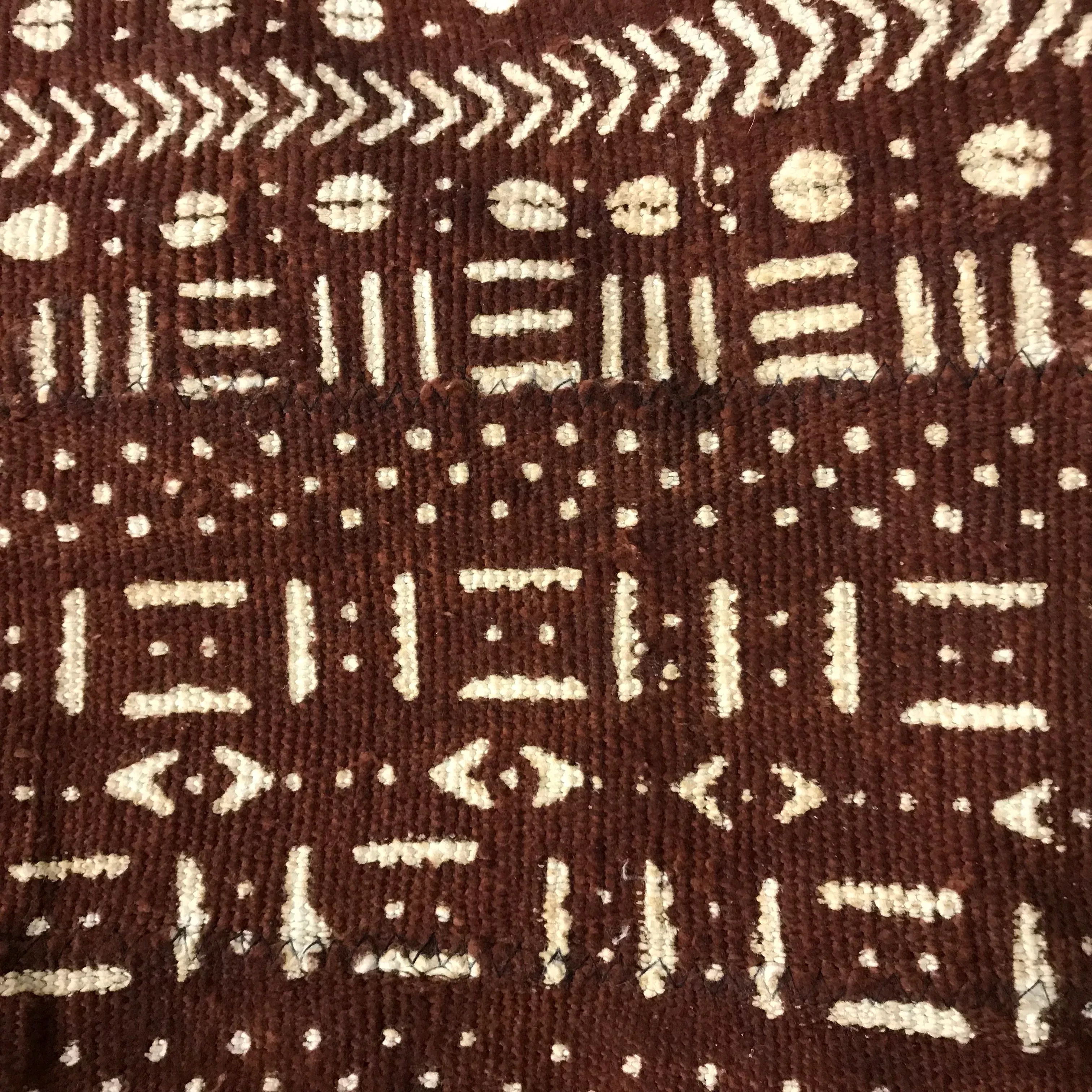 Rust and Natural Mud Cloth