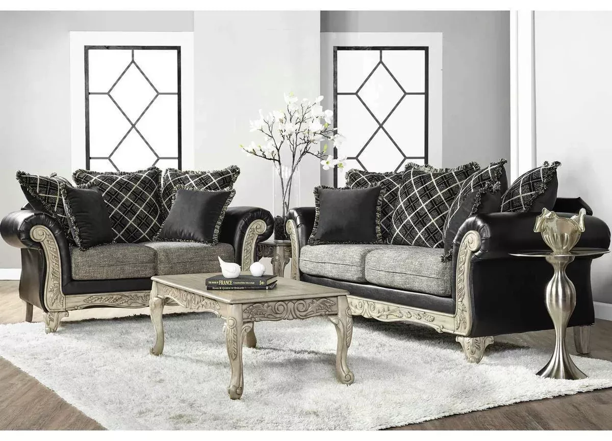 San Marino Ebony Sofa and Love Seat