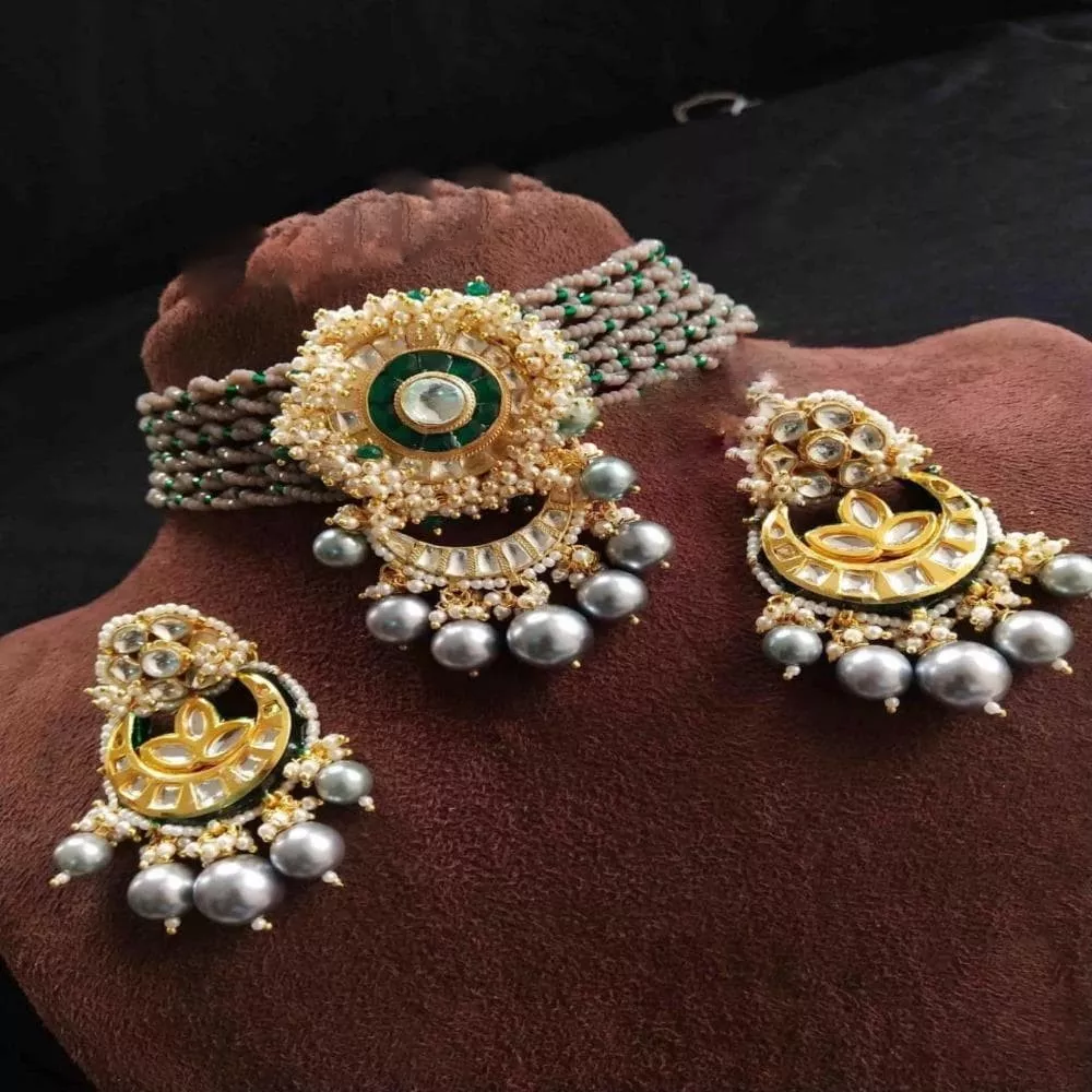 Shining Diva Kundan Style Necklace Set