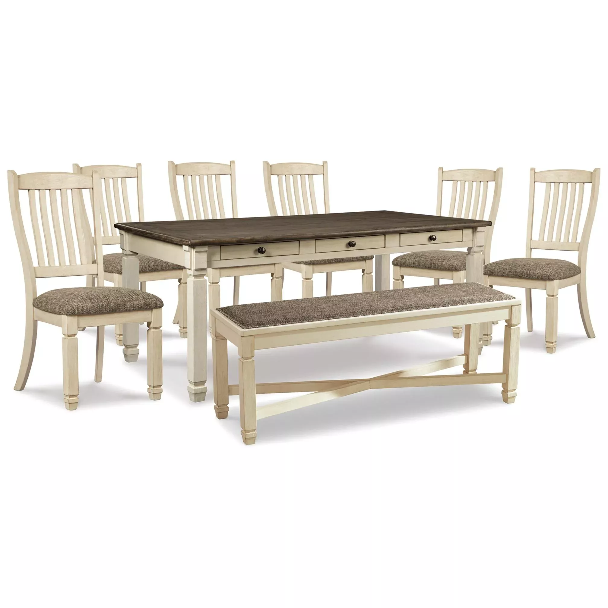 Signature Design by Ashley Bolanburg D647D26 6 pc Dining Set