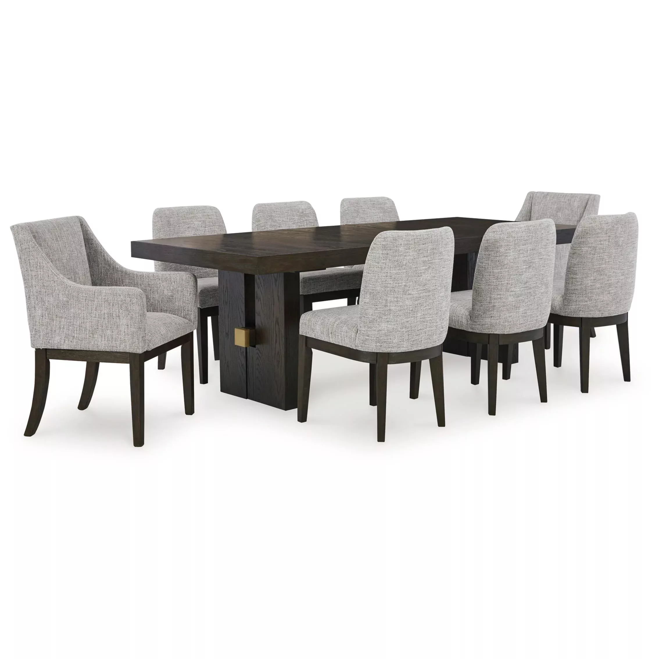 Signature Design by Ashley Burkhaus D984D7 9 pc Dining Set