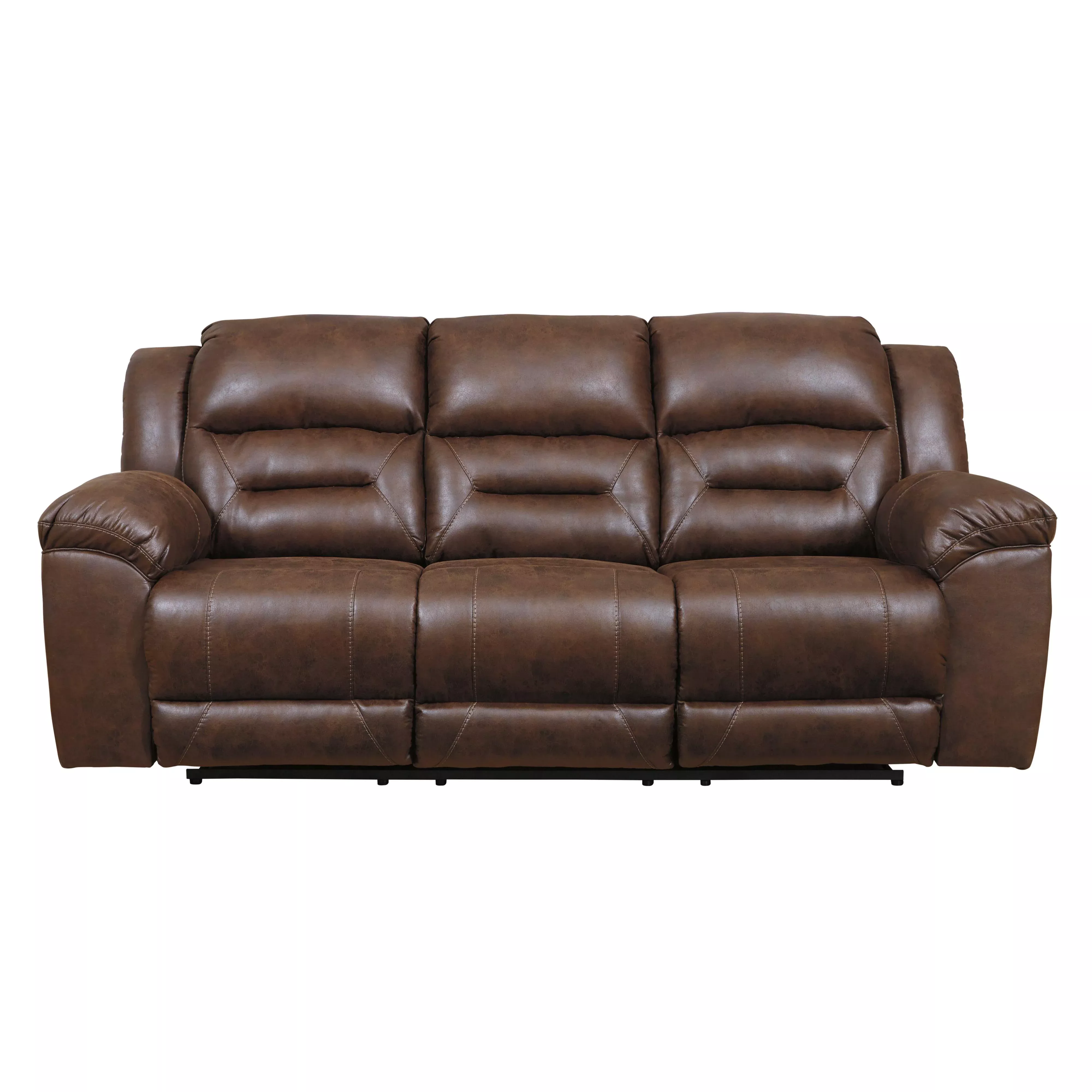Signature Design by Ashley Stoneland Reclining Leather Look Sofa 3990488