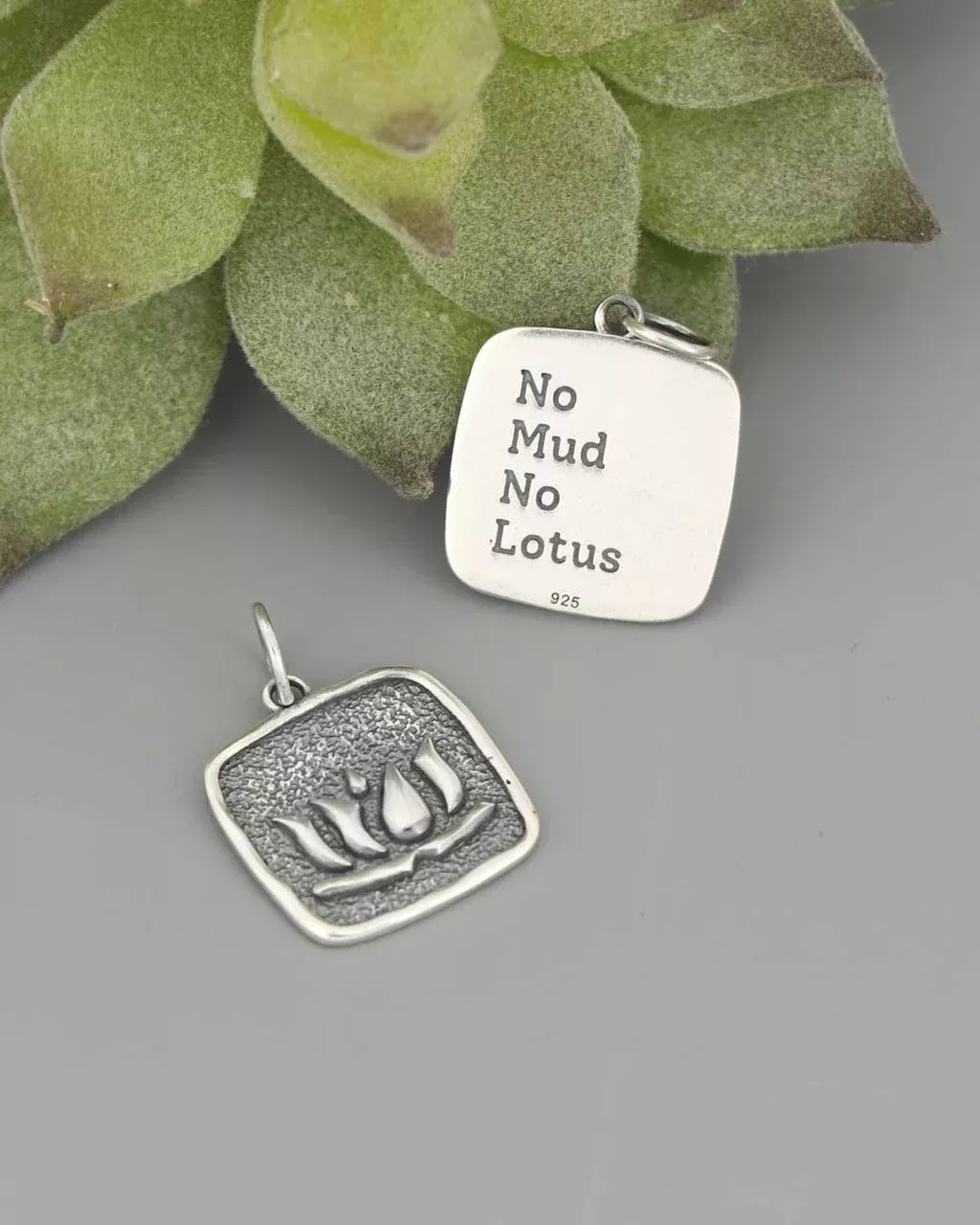 Silver No Mud No Lotus Pendant – Symbol of Growth and Spiritual Awakening