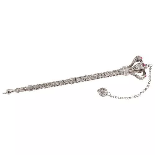 Silver Torah Pointer, 12" by Olivia Riegel