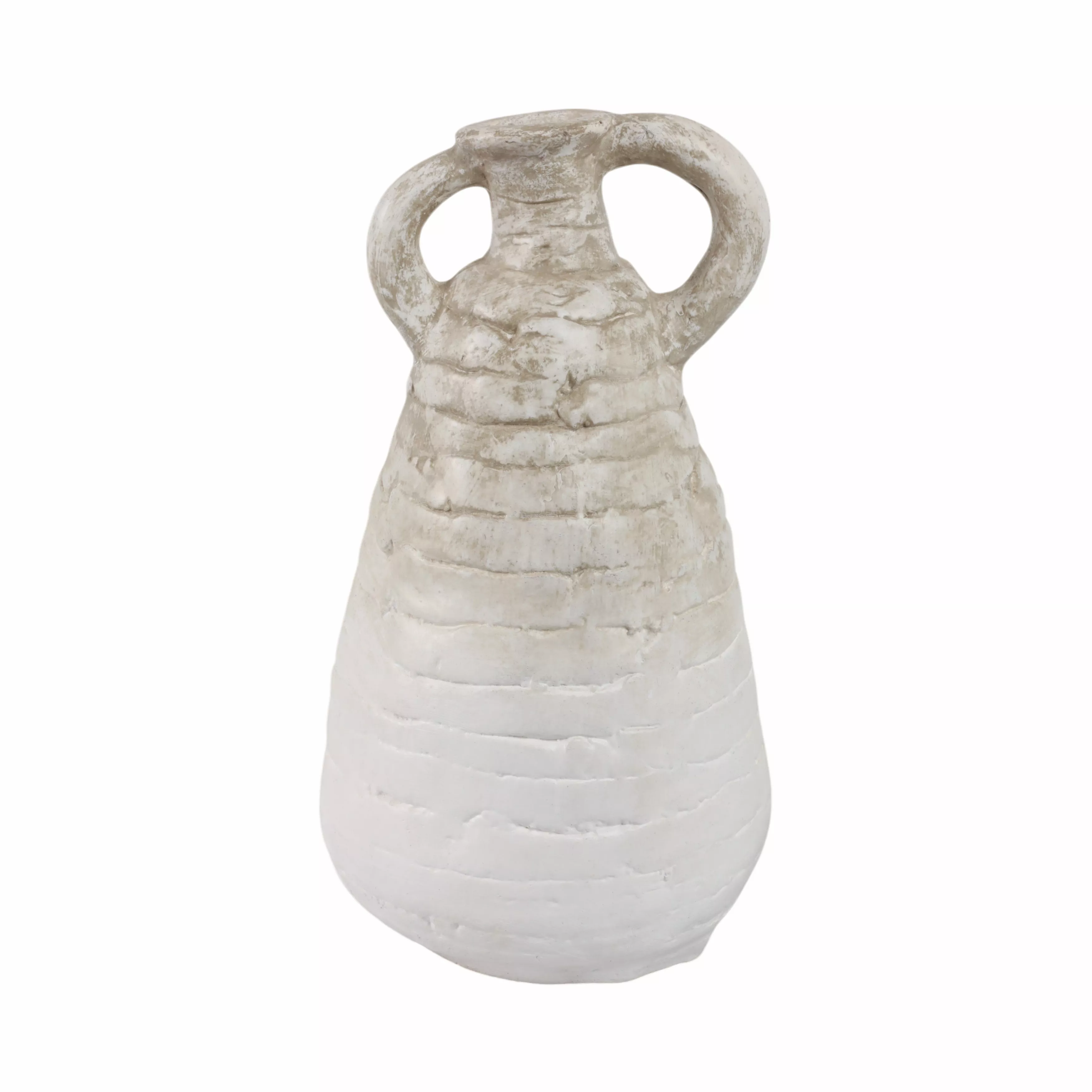 Slanted Terracotta Eared Vase