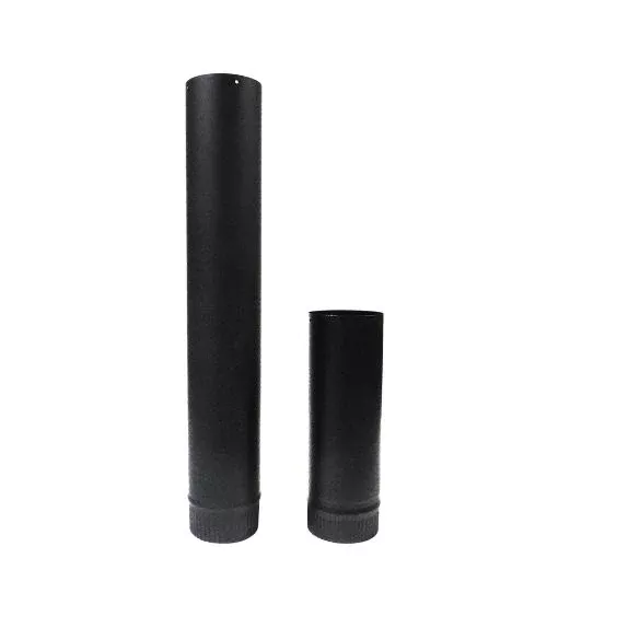 Small Diameter Single Wall Black Stove Pipe