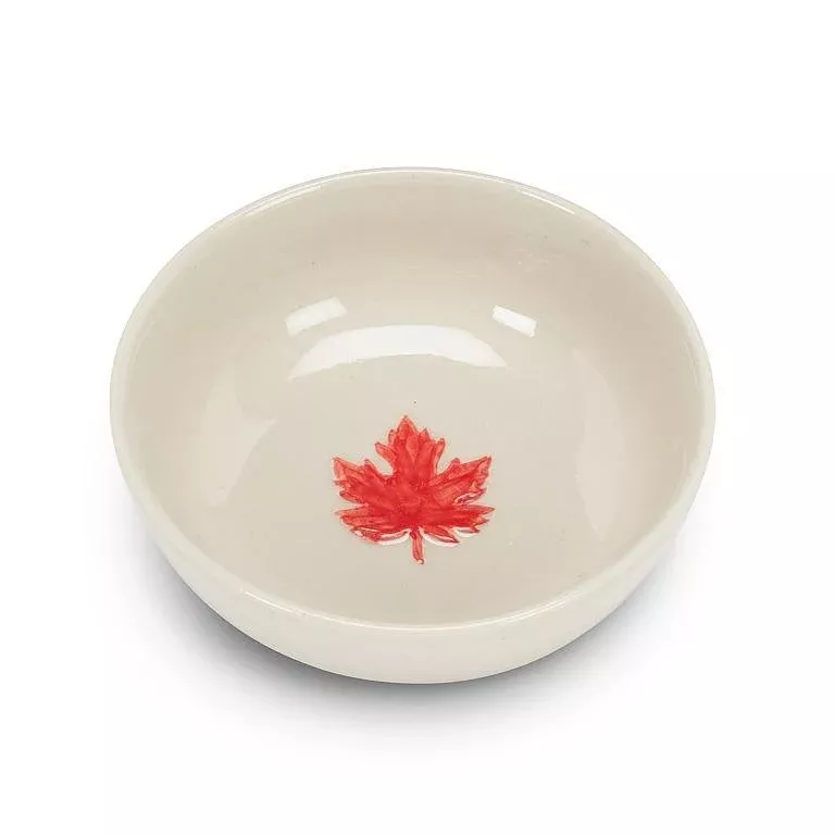 Small Trinket Dish With Maple Leaf