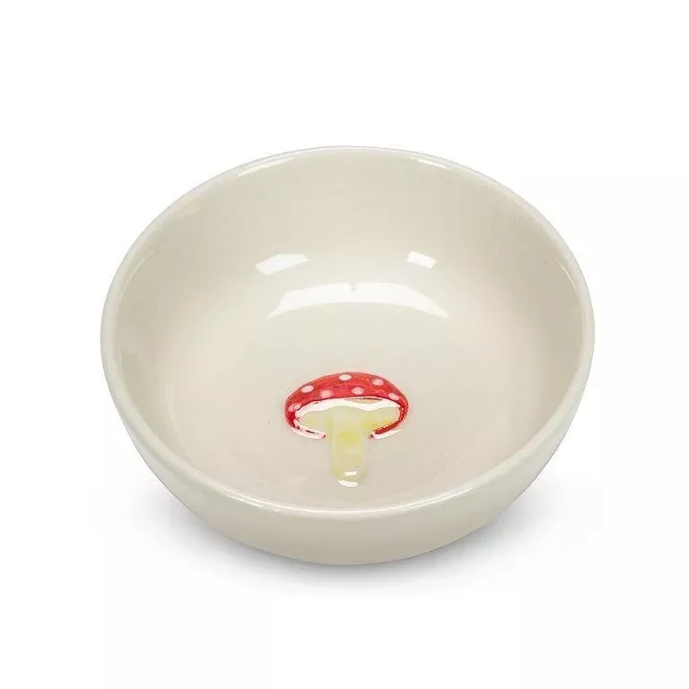 Small Trinket Dish With Mushroom