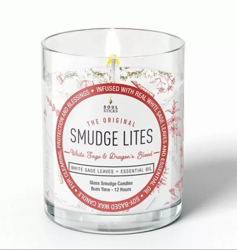 'Smudge Lites' Dragon's Blood Sage Votive Smudge Candle