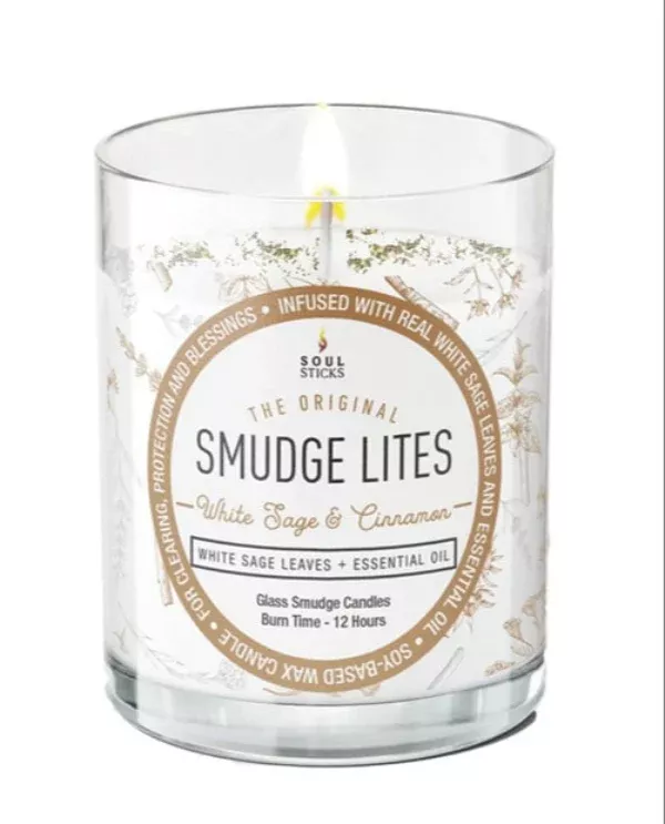 'Smudge Lites' White Sage & Cinnamon Candle