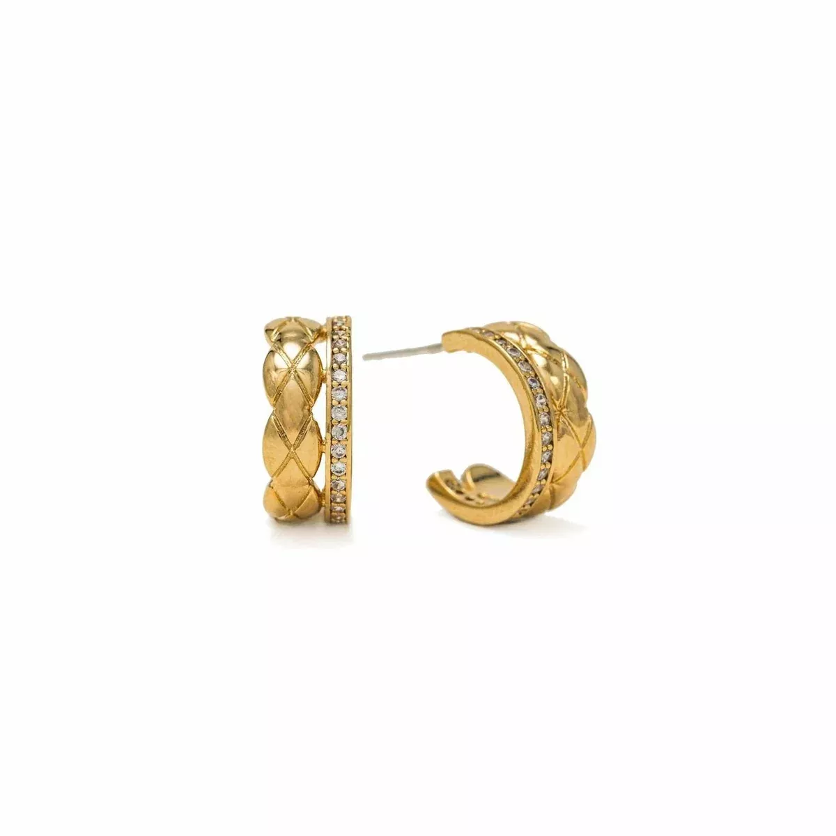 Solana Double Huggie Hoop Earrings