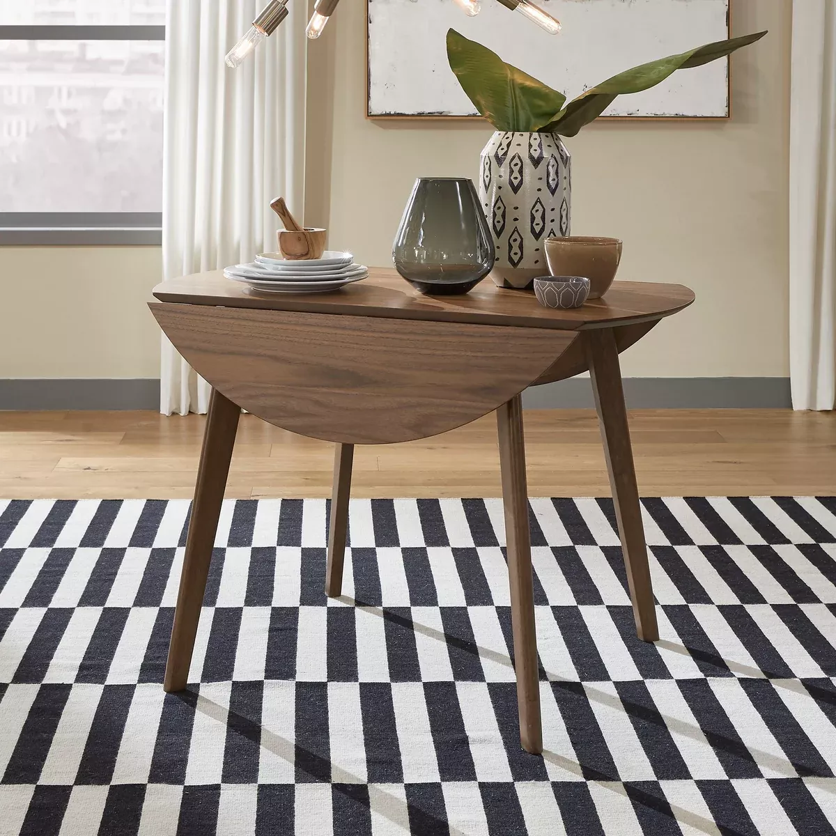 Space Savers - Drop Leaf Table - Walnut
