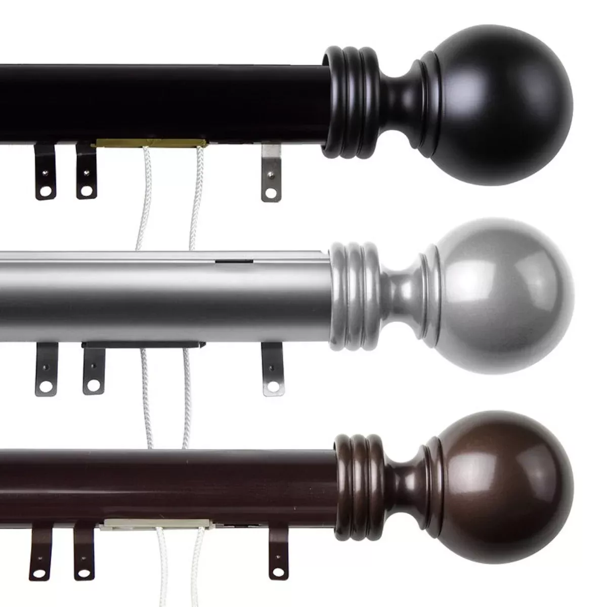 Sphere 1.5" Traverse Rod w/ Sliders