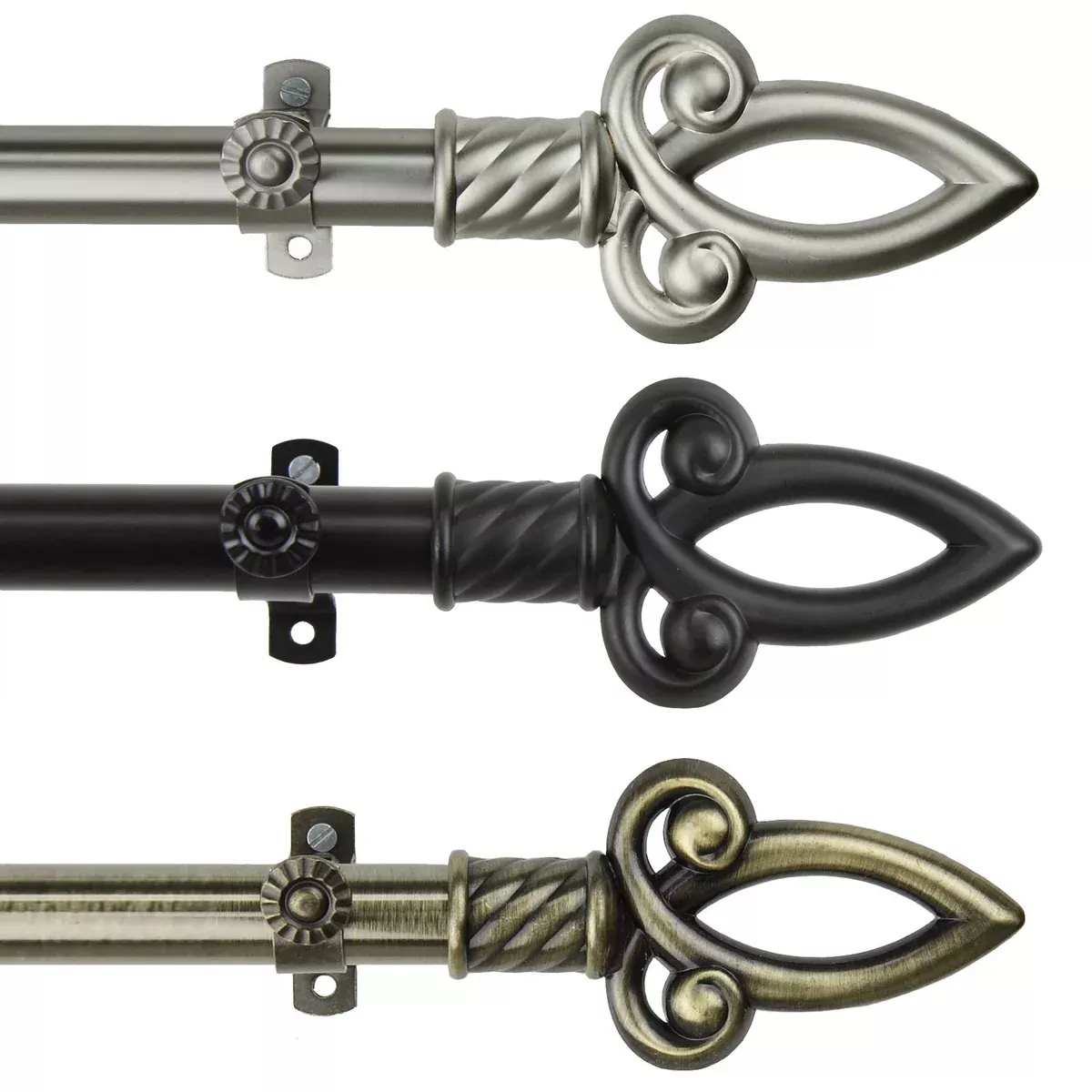 Spire 13/16" Single Curtain Rod