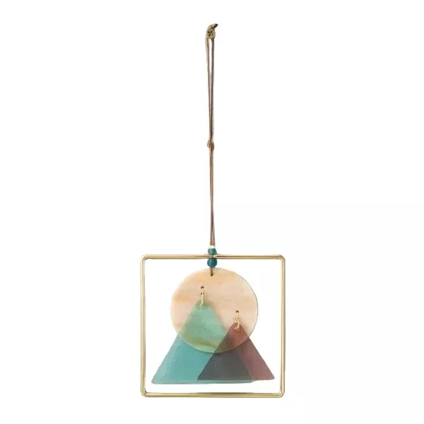 Stained Glass Light Catcher - Sunset Mountains
