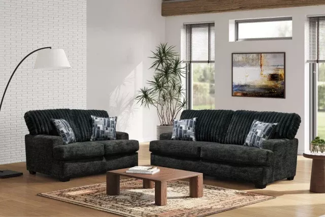 Stationary Sofa & Loveseat 1129