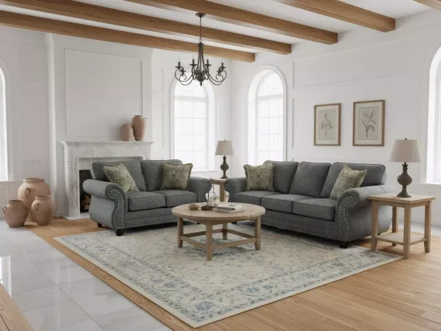 Stationary Sofa & Loveseat 1745