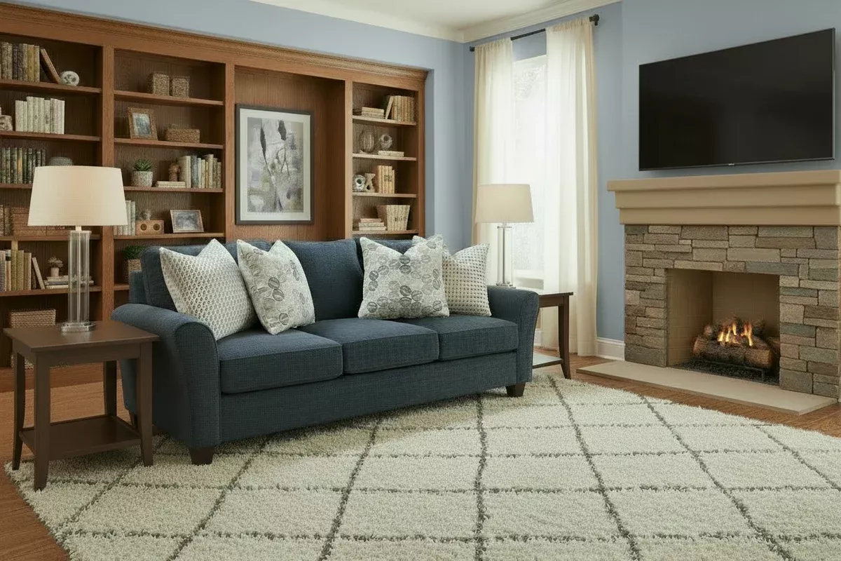 Stationary Sofa & Loveseat 3011