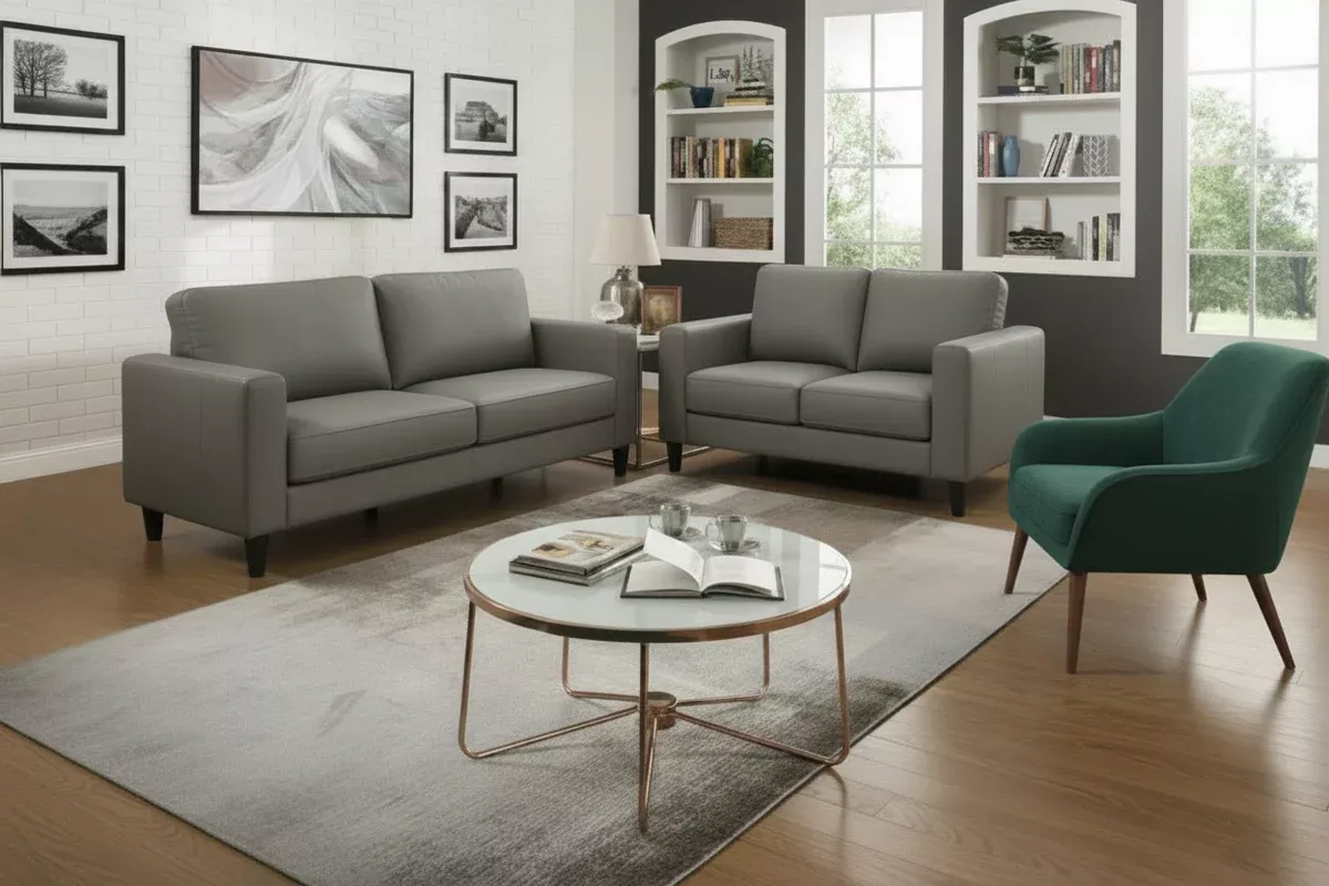 Stationary Sofa & Loveseat 3204