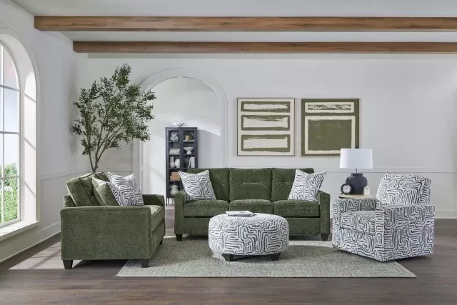 Stationary Sofa & Loveseat 7103
