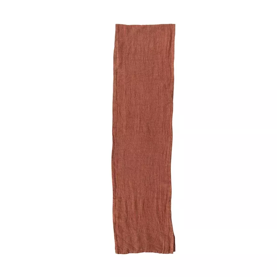 Stonewashed Linen Table Runner