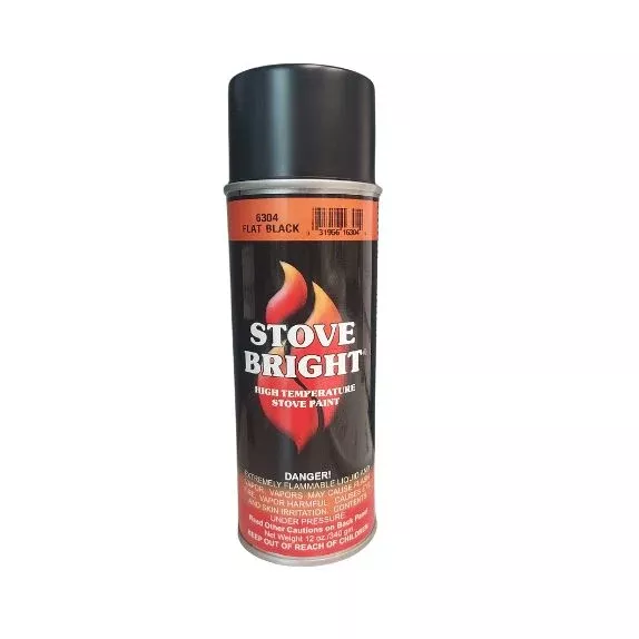 Stove Bright Flat Black High Temp Spray Paint