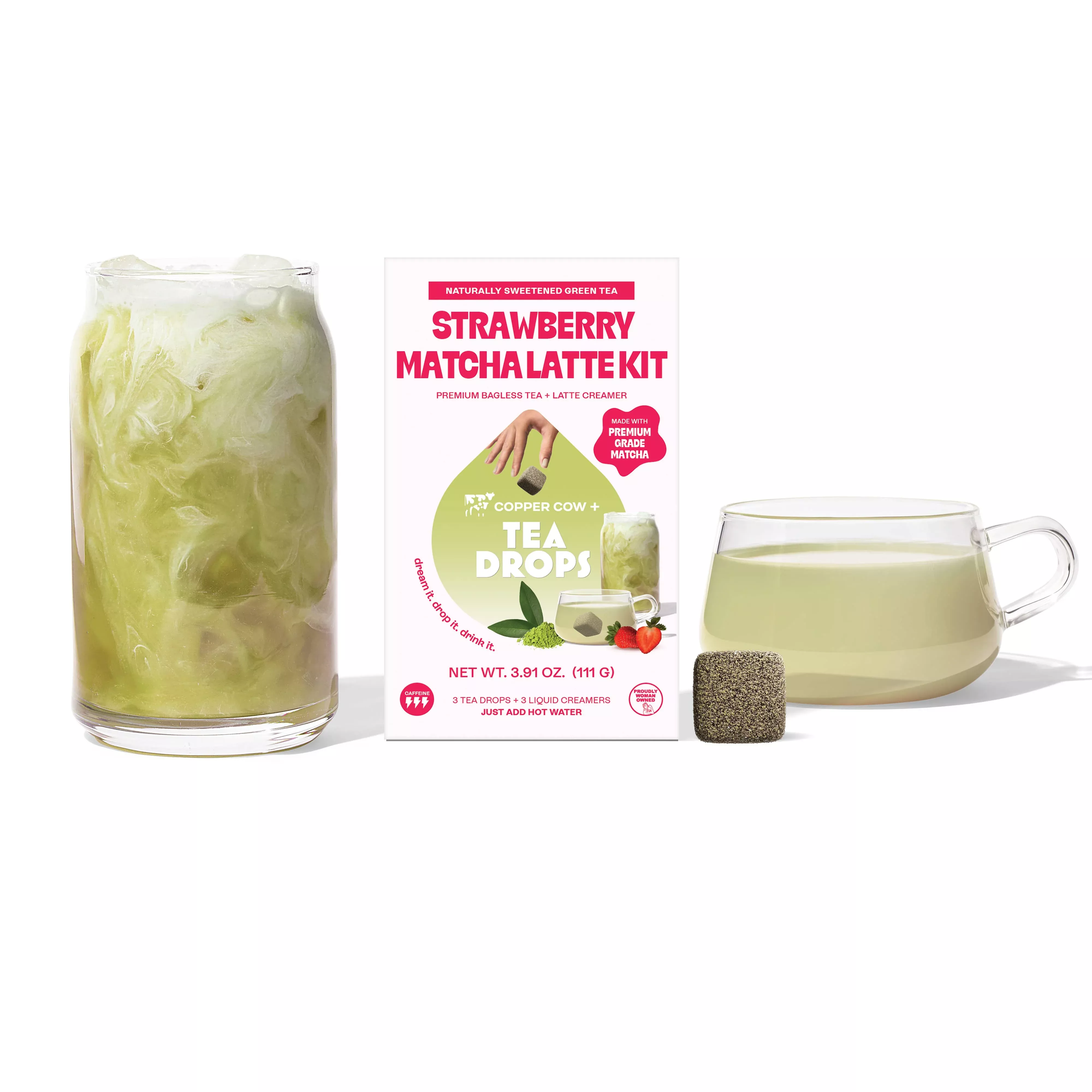 Strawberry Matcha Latte Kit - Tea Drops