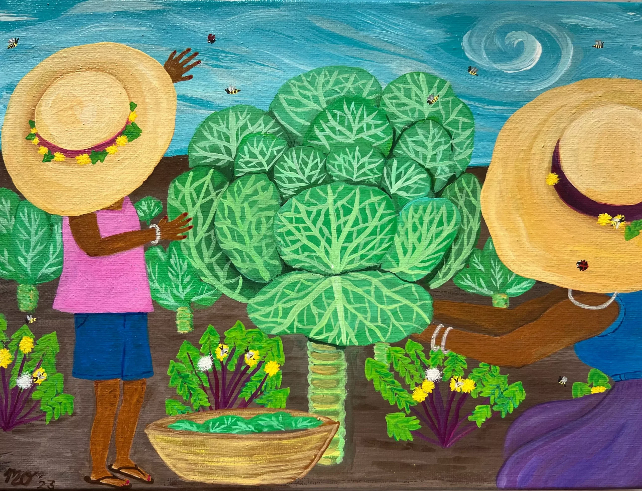 "Summertime Collards" by Marcene Ogawa-Puzzles of Color