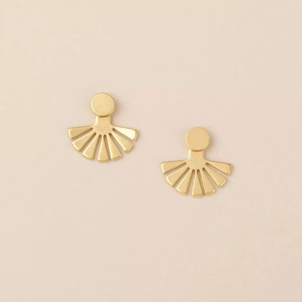 Sunburst Ear Jacket Earrings