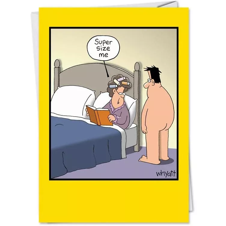 Super Size Me - Greeting Card - Birthday