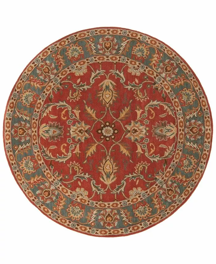 Surya Caesar CAE-1007 Rust 4′ Round Area Rug