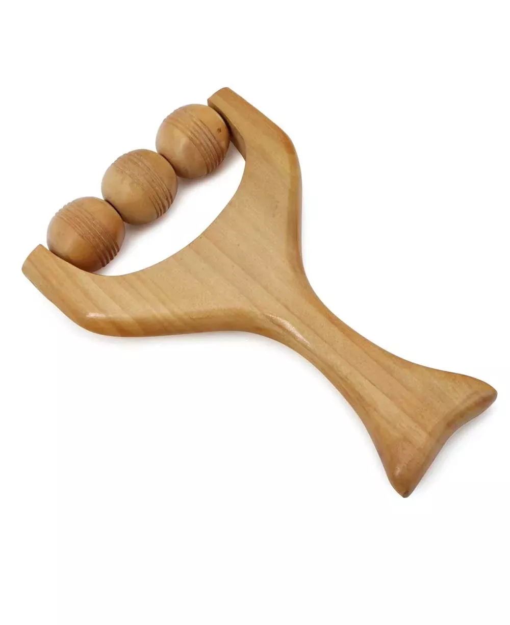 Sustainable Wood Handheld Roller Massager